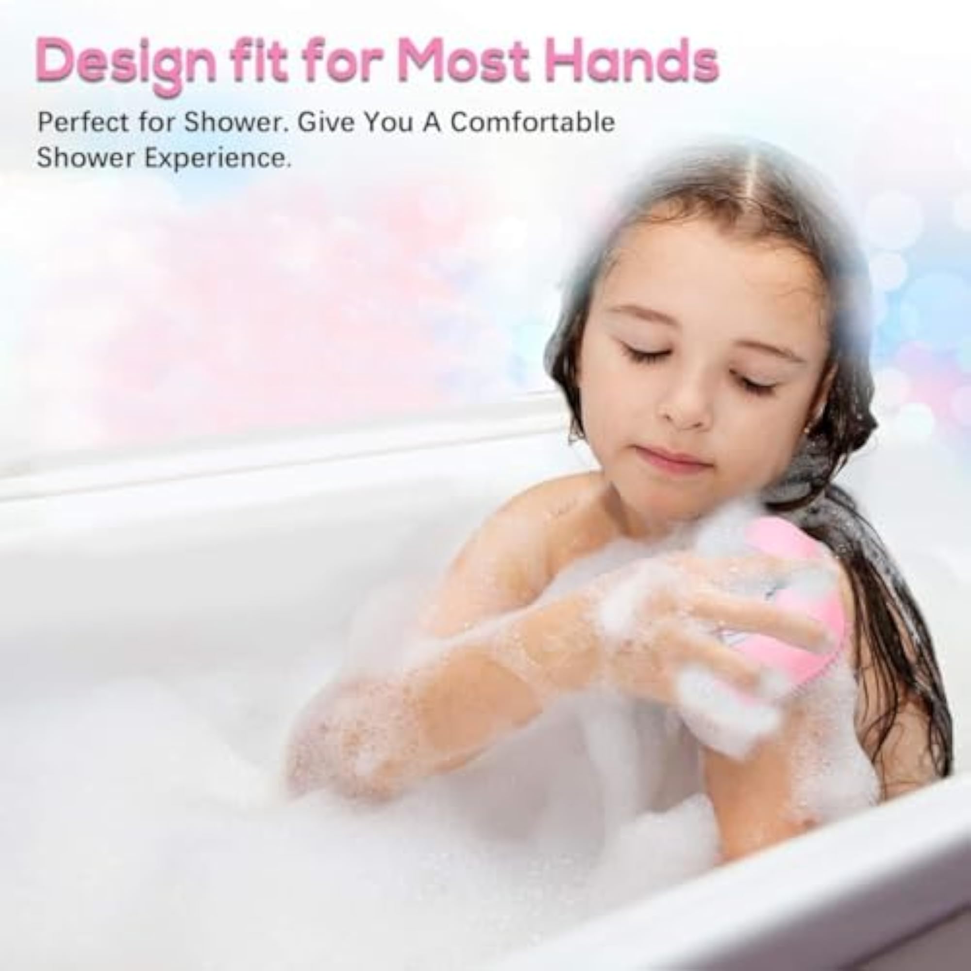 KK Silicone Body Scrubber with Built-in Soap Dispenser